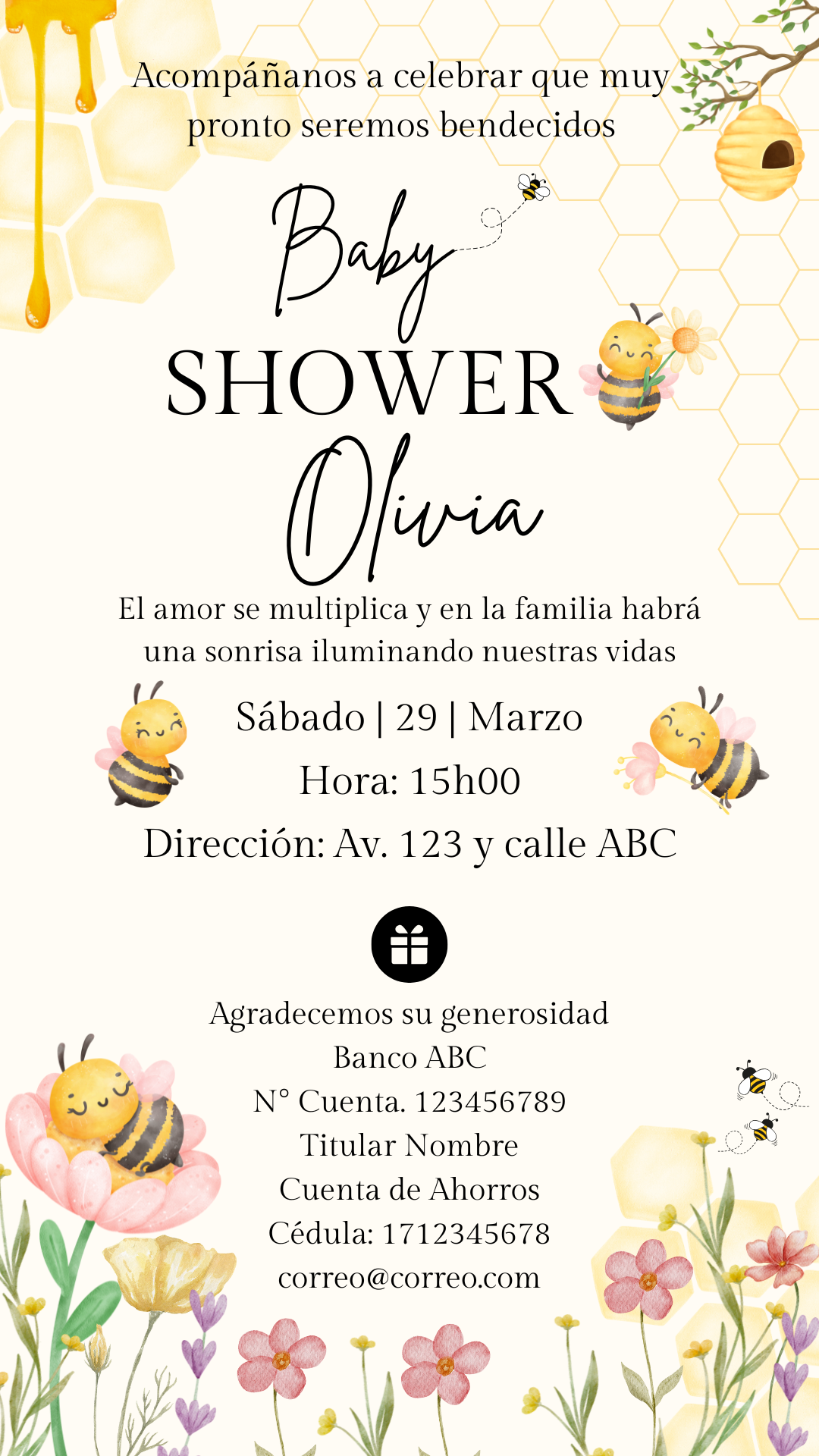 Baby Shower - Abejita